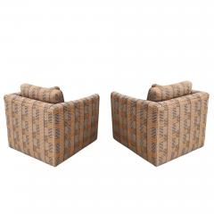  Dunbar Manhattan Lounge Chairs Albers Bauhaus Fabric by Dunbar 1980 - 3959902