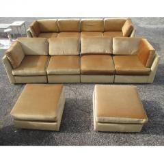  Dunbar Mid Century Low Profile Velvet Sectional Sofa - 2790294