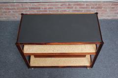  Dunbar Mid Century Modern Rosewood and Cork Bar Cart by Roger Sprunger for Dunbar - 3047087