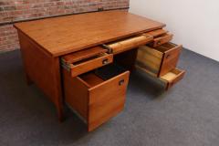  Dunbar Mid Century Walnut and Rosewood Executive Desk by Edward Wormley for Dunbar - 4372573