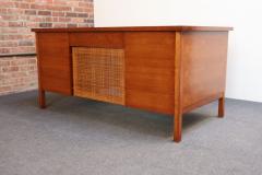  Dunbar Mid Century Walnut and Rosewood Executive Desk by Edward Wormley for Dunbar - 4372578