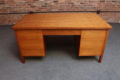  Dunbar Mid Century Walnut and Rosewood Executive Desk by Edward Wormley for Dunbar - 4372579