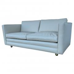  Dunbar New Reupholstered Dunbar Tuxedo Loveseat in Ultra Fabric 66 5  - 4313857