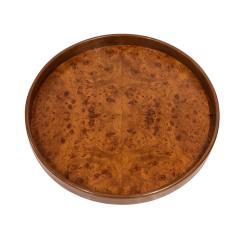  Dunbar Rare Dunbar Side Table in Carpathian Elm and Walnut 1950s Signed  - 2767269