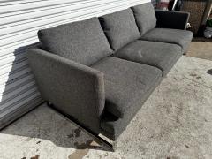  Dunbar Sled Base Grey Dunbar Style Goose Feather 3 Seat Sofa - 4453317