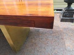  Dunbar Stunning Rare Rosewood and Brass Platform Desk by Roger Sprunger for Dunbar - 1474623