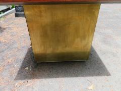  Dunbar Stunning Rare Rosewood and Brass Platform Desk by Roger Sprunger for Dunbar - 1474625