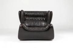  Durlet Pasha Lounge Chairs by Durlet in Dark Chocolate Leather - 3377472