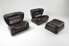  Durlet Pasha Lounge Chairs by Durlet in Dark Chocolate Leather - 3377529