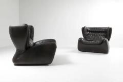  Durlet Pasha Lounge Chairs by Durlet in Dark Chocolate Leather - 3377591