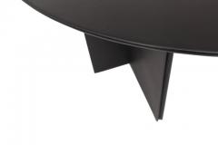  Durlet Round Dining Table in Black Leather for Durlet 1970s - 451362