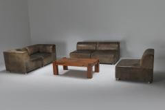  Durlet Sectional Corner Sofa in Patinated Leather for Durlet 1980s - 1566294