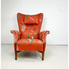  Dux 1950 s Dux Lounge Chair With Vintage Fern Upholstery - 3253066