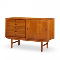  Dux Dux Mid Century Danish Teak Petite Sliding Door Credenza - 4505473