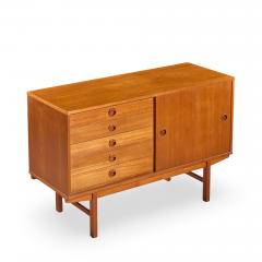  Dux Dux Mid Century Danish Teak Petite Sliding Door Credenza - 4505478