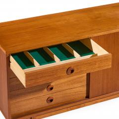  Dux Dux Mid Century Danish Teak Petite Sliding Door Credenza - 4505479