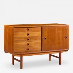  Dux Dux Mid Century Danish Teak Petite Sliding Door Credenza - 4507993
