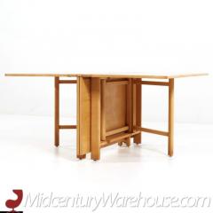  Dux Dux Mid Century Maria Swedish Elm Beech and Brass Expanding Dining Table - 3462909