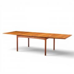  Dux Dux Mid Century Swedish Teak Flip Top Expanding Dining Table - 4679540