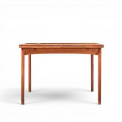  Dux Dux Mid Century Swedish Teak Flip Top Expanding Dining Table - 4679541