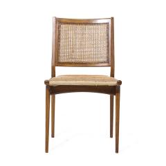  Dux Dux Mid Century Swedish Walnut and Cane Dining Chairs Set of 6 - 3989452