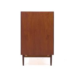  Dux Dux Mid Century Walnut Tambour Door Credenza and Hutch - 3961359