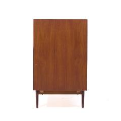  Dux Dux Mid Century Walnut Tambour Door Credenza and Hutch - 3961360