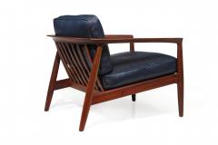  Dux Folke Ohlsson for Dux Walnut and Leather Lounge Chairs - 1654161