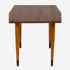  Dux Pair of Modern Teak and Brass Side Tables by Dux of Sweden - 2873411