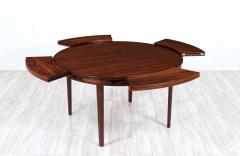  Dyrlund Danish Modern Flip Flap Expanding Rosewood Dining Table by Dyrlund - 2297149