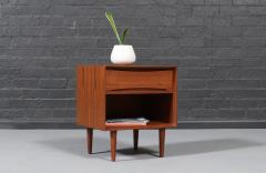  Dyrlund Danish Modern Teak Night Stand w Bookcase by Dyrlund - 4546448