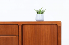  Dyrlund Danish Modern Teak Tambour Door Credenza by Dyrlund - 2685080