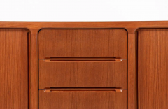  Dyrlund Danish Modern Teak Tambour Door Credenza by Dyrlund - 2685081