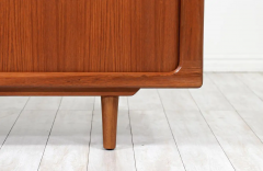 Dyrlund Danish Modern Teak Tambour Door Credenza by Dyrlund - 2685082