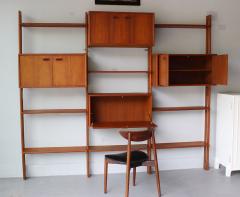  Dyrlund Danish Teak Wall Unit with Desk 1970s - 2140351