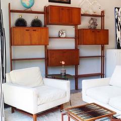  Dyrlund Danish Teak Wall Unit with Desk 1970s - 2140353