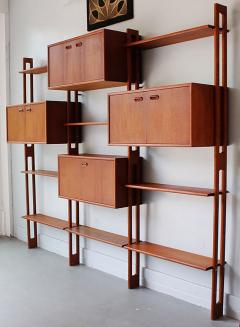  Dyrlund Danish Teak Wall Unit with Desk 1970s - 2140354