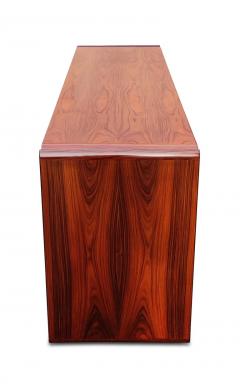  Dyrlund Dyrlund Danish Rosewood Tambour Door Cabinet or Credenza Mid Century Modern - 2937193