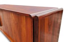  Dyrlund Dyrlund Danish Rosewood Tambour Door Cabinet or Credenza Mid Century Modern - 2937222