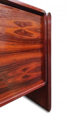  Dyrlund Dyrlund Danish Rosewood Tambour Door Cabinet or Credenza Mid Century Modern - 2937263