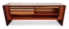  Dyrlund Dyrlund Danish Rosewood Tambour Door Cabinet or Credenza Mid Century Modern - 3947425