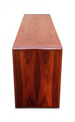  Dyrlund Dyrlund Danish Rosewood Tambour Door Cabinet or Credenza Mid Century Modern - 3947439