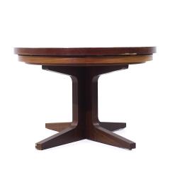  Dyrlund Dyrlund Lotus Mid Century Oval Rosewood Flip Flop Hidden Leaf Dining Table - 3960171