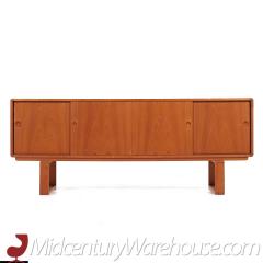  Dyrlund Dyrlund Mid Century Danish Teak Sleigh Leg Credenza - 3692340