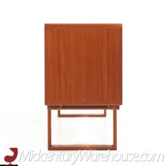  Dyrlund Dyrlund Mid Century Danish Teak Sleigh Leg Credenza - 3692343