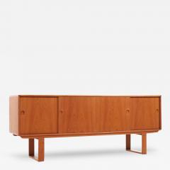  Dyrlund Dyrlund Mid Century Danish Teak Sleigh Leg Credenza - 3734280