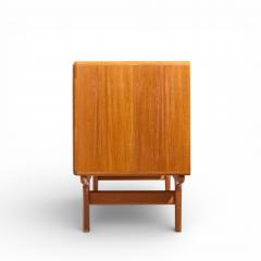 Dyrlund Dyrlund Mid Century Danish Teak Tambour Door Credenza - 4441659
