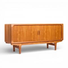  Dyrlund Dyrlund Mid Century Danish Teak Tambour Door Credenza - 4441694