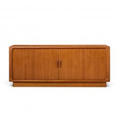  Dyrlund Dyrlund Mid Century Danish Teak Tambour Door Credenza - 4821050