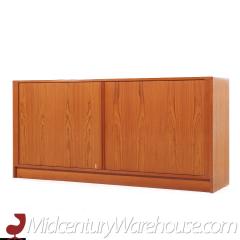  Dyrlund Dyrlund Mid Century Danish Teak Tambour Door Lowboy Dresser - 3688406